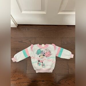RARE vintage Minnie Mouse cheerleader baby sweater